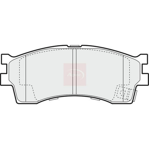 Apec Front Brake Pad Set fits Kia Carens I 2000-2006 1.8