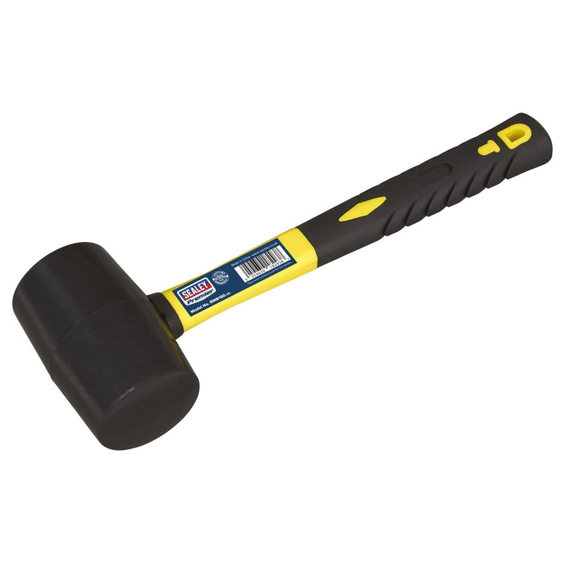 Sealey Rubber Mallet with Fibreglass Shaft 1.5lb RMB150 Sealey - Dynamic Drive