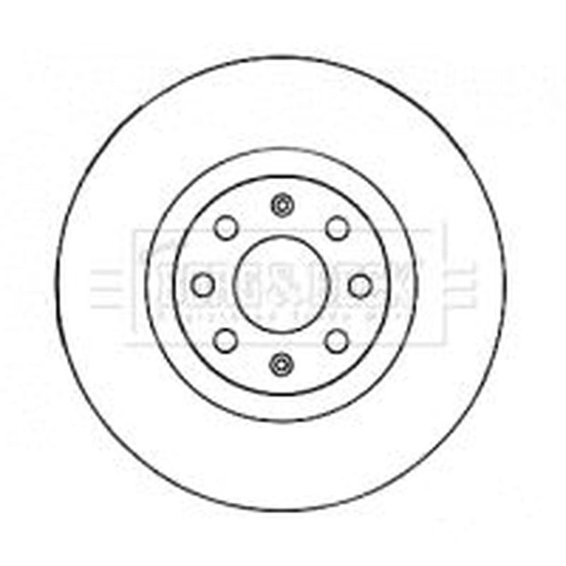 Borg & Beck Front & Rear Brake Discs & Pads fits Fiat Grande Punto 2005-2009