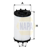 NAPA Engine Oil Filter fits Audi A4 B9 2016-2017