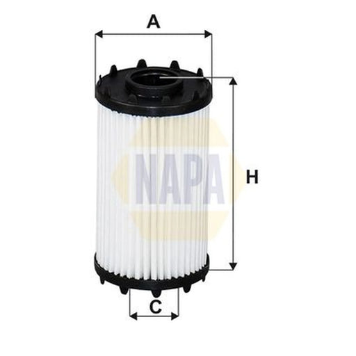 NAPA Engine Oil Filter fits Audi A4 B9 2016-2017