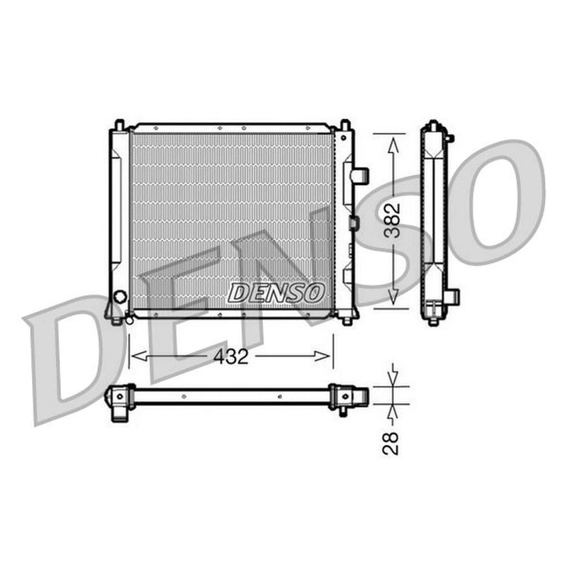 Denso Engine Radiator fits MG ZR 2001-2005