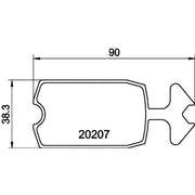 Mintex Front Brake Pad Set fits Citroën 2 Cv 1970-1990