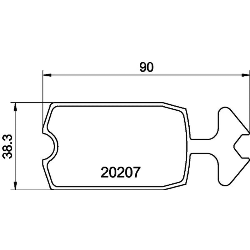 Mintex Front Brake Pad Set fits Citroën 2 Cv 1970-1990