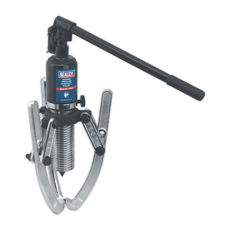 Sealey Triple Leg Hydraulic Puller 10 Tonne HP10 Sealey - Dynamic Drive