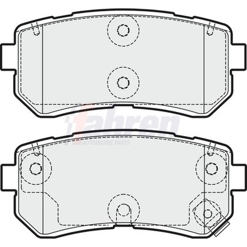 Fahren Rear Brake Solid Discs & Pads fits Kia Rio II 2008-2011 1.5