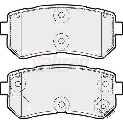 Fahren Rear Brake Pad Set FBP3825