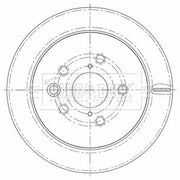 Borg & Beck Front & Rear Brake Discs & Pads fits Lexus Is III 2013-2020