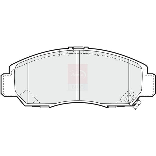 Apec Front Brake Pad Set fits Honda Civic VII 2001-2005 1.6 2.0