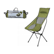 Folding Green Camping Chair High Back Pack Away Fishing Beach Picnic Outdoors Summit  - Dynamic Drive