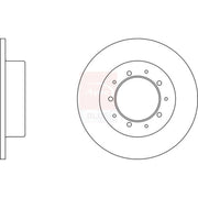 Apec 2 x Solid Rear Brake Discs SDK6204-x2