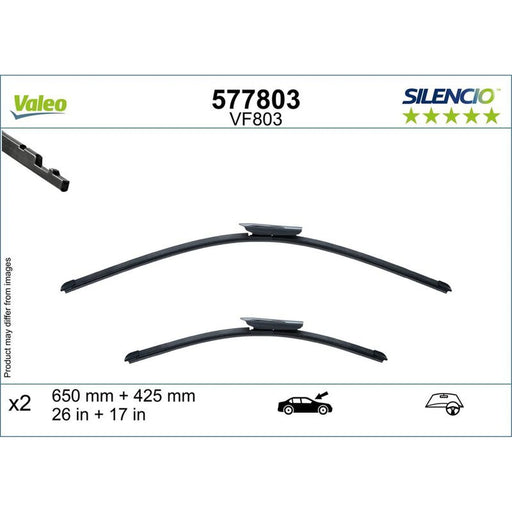 Valeo Aerotwin Front Wiper Blade Set 650mm + 425mm — 577803