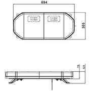 Ring Automotive RCV9819 TM LED Light Bar, 694 mm Ring Automotive - Dynamic Drive