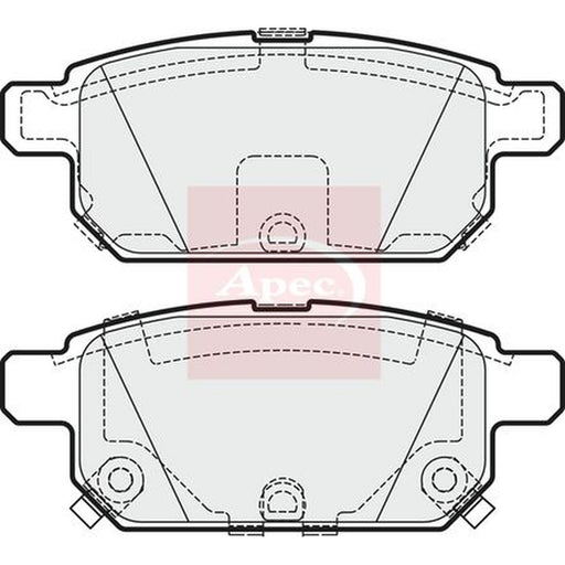 Apec Rear Brake Solid Discs & Pads fits Suzuki Swift III 2010-2017 1.2 1.3
