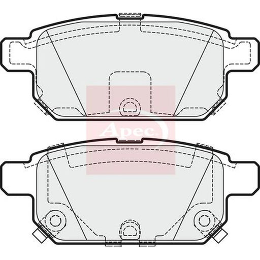 Apec Rear Brake Pad Set PAD1843