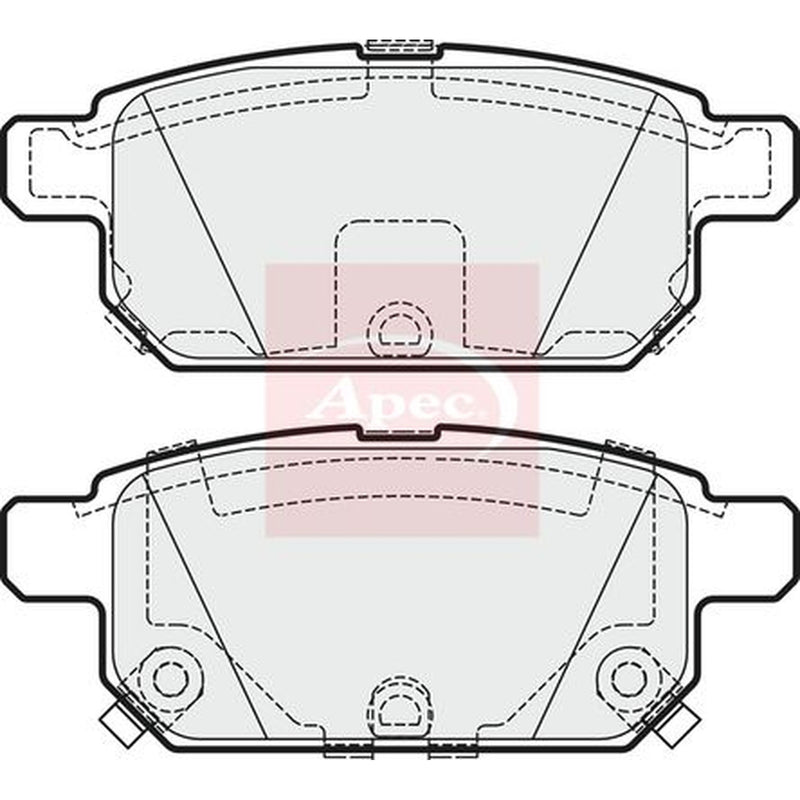 Apec Front & Rear Brake Discs & Pads fits Suzuki Swift III 2010-2017 1.2 1.3