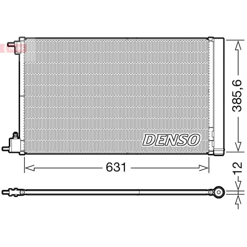 Denso Air Conditioning Condenser fits Chevrolet Malibu 2012 on 2.0 2.4