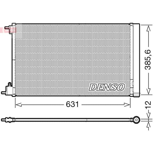 Denso Air Conditioning Condenser fits Chevrolet Malibu 2012 on 2.0 2.4
