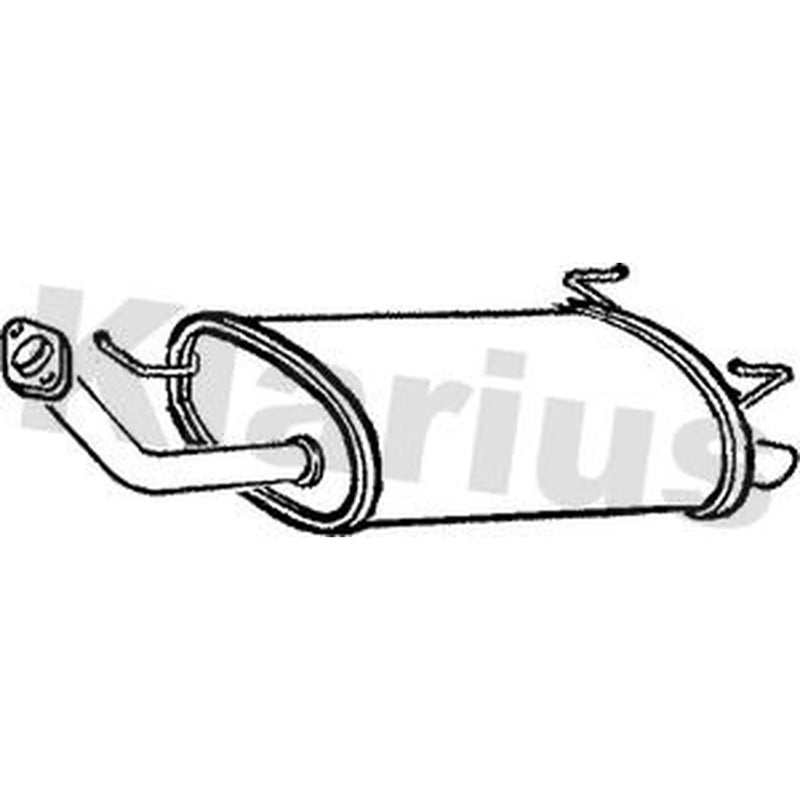 Klarius Box With Tail Pipe Rear fits Nissan Primera 1996-2002 1.6