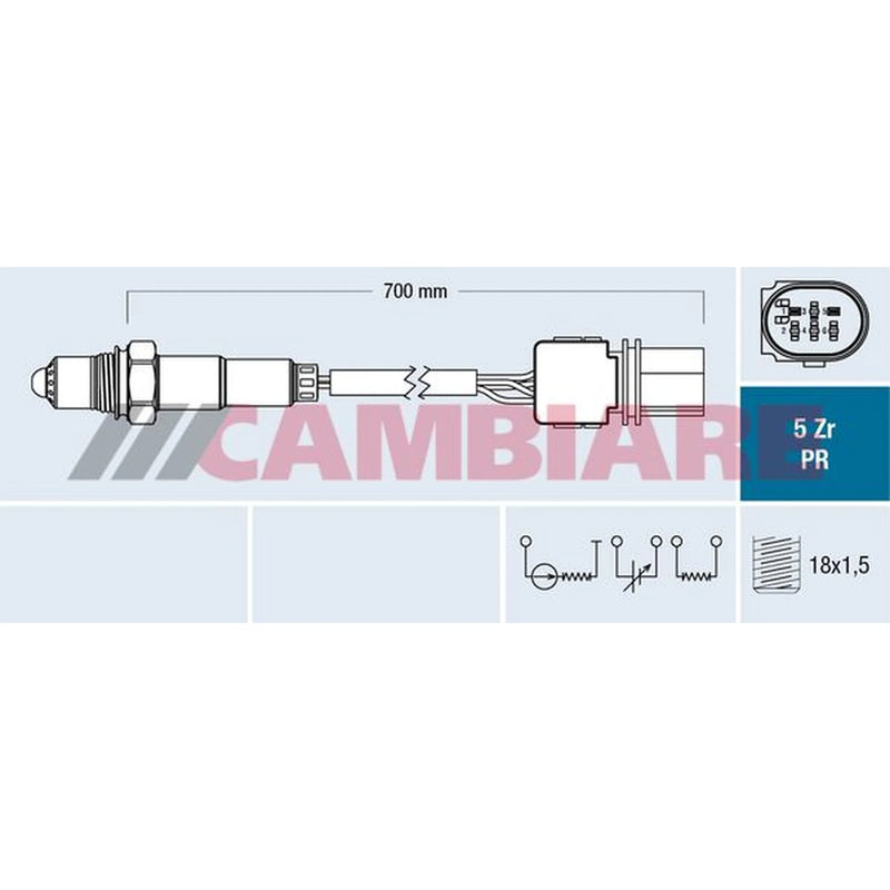 Cambiare O2 Lambda Oxygen Sensor before catalytic converter fits Ford B-Max