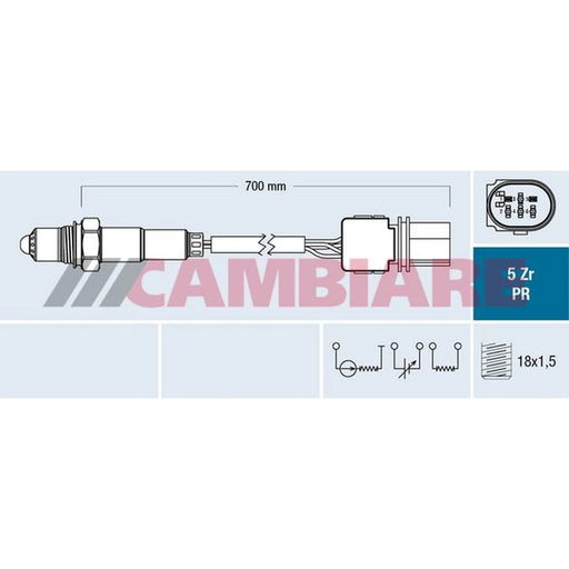 Cambiare O2 Lambda Oxygen Sensor before catalytic converter VE381807