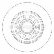 Borg & Beck 2 x Solid Brake Discs fits Audi A6 C6 2004-2011 2.0 2.4 2.7 2.8 3.0