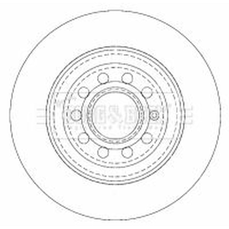 Borg & Beck Rear Brake Solid Discs & Pads fits Audi A6 C6 2004-2011