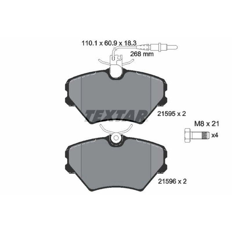 Textar Front Brake Pad Set 2159502