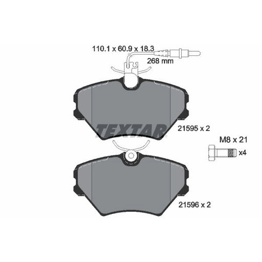 Textar Front Brake Pad Set 2159502