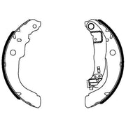 Mintex Brake Shoe Set Axle Kit fits Citroën C-Elysee 2012-2018 1.2 1.6