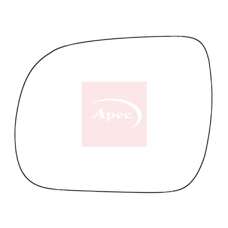 Apec Exterior Wing Mirror Glass Left fits Lexus Rx 2000-2008