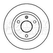 Key Parts 2 x Solid Front Brake Discs KBD4004-x2