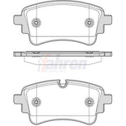 Fahren Rear Brake Pad Set FBP4050