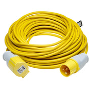 Defender Extension Lead 25m 110V 16A E85230 Yellow