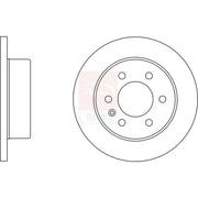 Apec 2 x Solid Rear Brake Discs SDK6023-x2