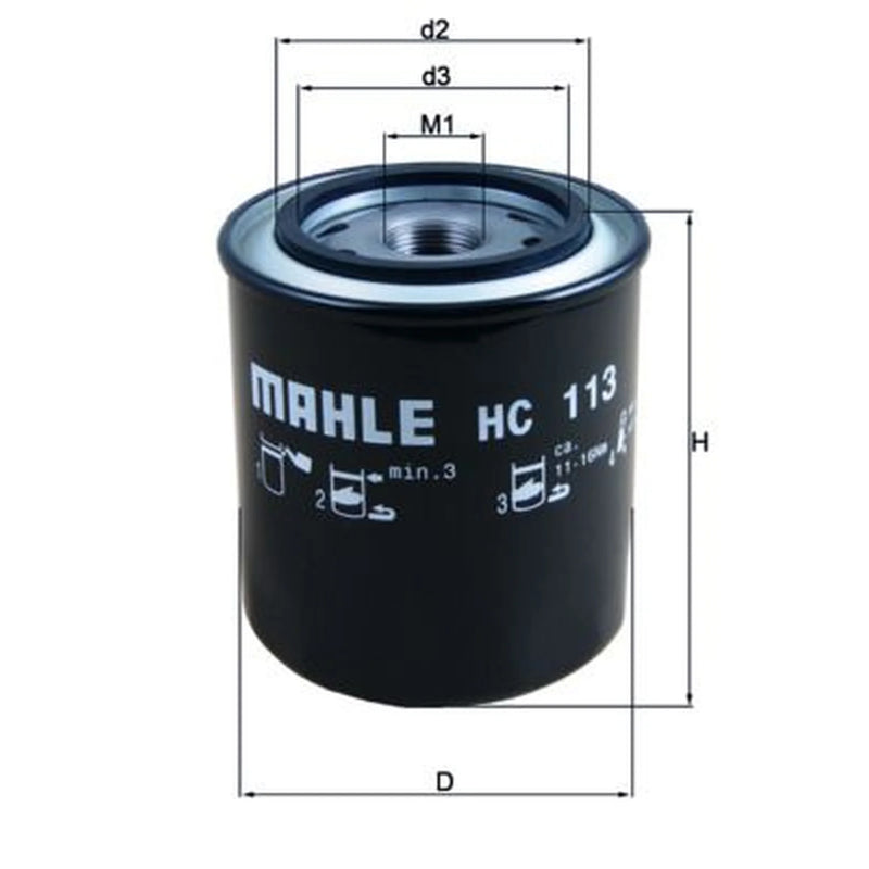 Mahle Automatic Transmission Hydraulic Filter fits Man Tgs I 2006-2021