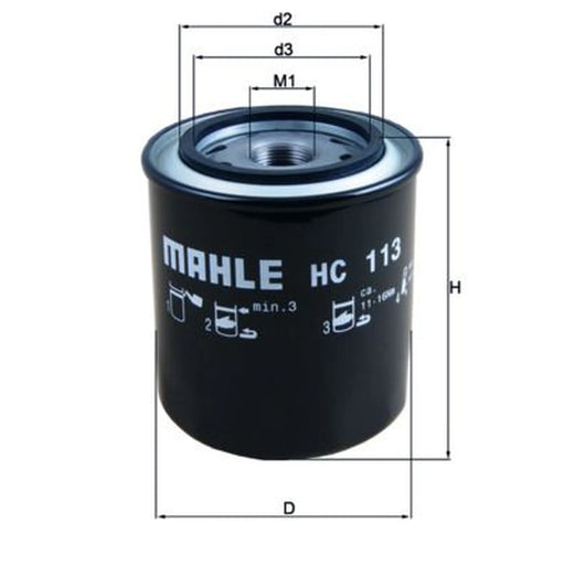 Mahle Automatic Transmission Hydraulic Filter fits Man Tgs I 2006-2021