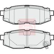 Apec Rear Brake Pad Set fits Subaru Brz 2012 on 2.0