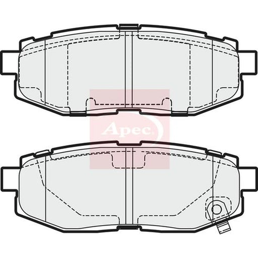 Apec Rear Brake Pad Set PAD1954
