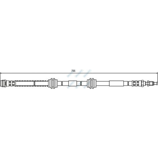Apec Brake Hydraulic Hose Line Front BHO4198
