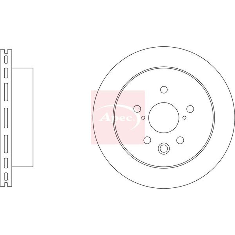 Apec 2 x Vented Brake Discs fits Honda E 2019 on