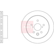 Apec 2 x Vented Brake Discs fits Lexus Is III 2013-2020