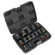 Sealey Premier Premier Impact Socket Set 1/2"Sq Drive 16pc AK5625M Sealey Premier - Dynamic Drive