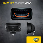 Hella Led-Spotlight - 12/24V - Rectangular - Off-Road Li Left 1FE 016 773-021