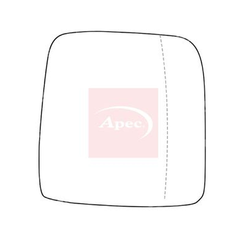 Apec Exterior Wing Mirror Glass Right fits Fiat Talento 2016 on 1.6
