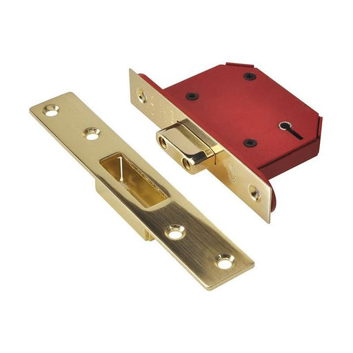 Union StrongBOLT 2105S Polished Brass 5 Lever Mortice Deadlock Visi 81mm 3in UNION - NN4 Online