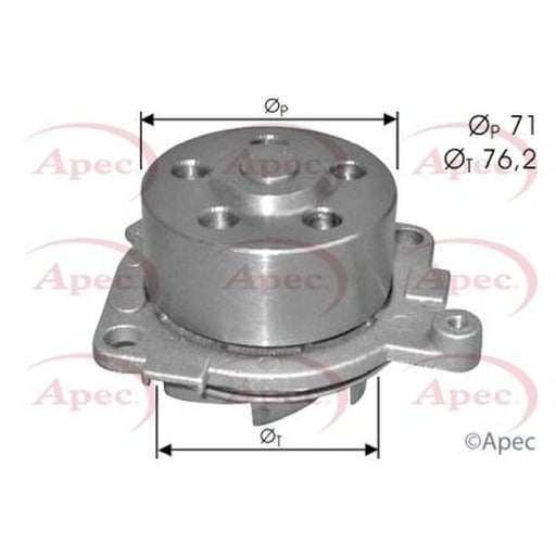 Apec Engine Cooling Water Pump fits Alfa Romeo 145 1994-2001 1.4 1.8 2.0