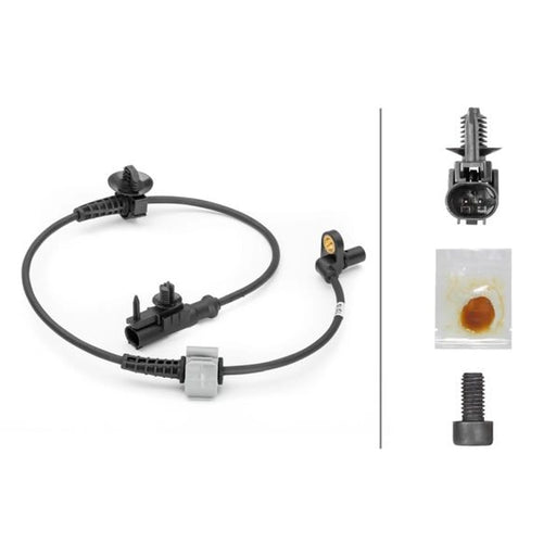 Hella ABS Wheel Speed Sensor Front fits Chevrolet Silverado 1500 2007 on 5.3