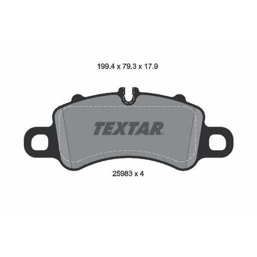 Textar Front Brake Pad Set 2598303