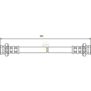 NAPA Brake Hydraulic Hose Line Rear NBH1218